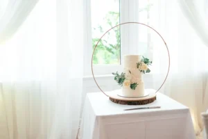 amazing cake before cake cutting at highley manor in west sussex