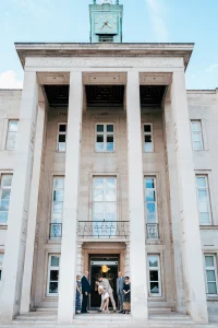 registry office Walthamstow Town Hall photos, documentary first kiss between an affectionate couple by the Walthamstow wedding photographer