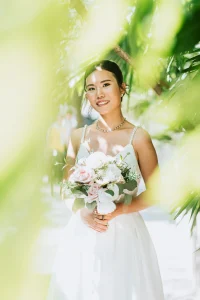 Fashion led editorial portrait of the bride walking through the streets near Camden Town Hall.